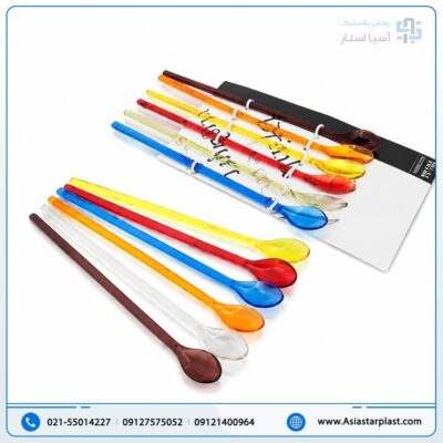 قاشق شربت کریستالی 6عددی