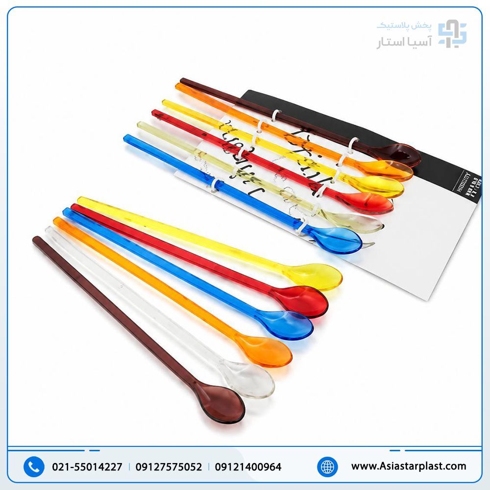 قاشق شربت کریستالی 6عددی